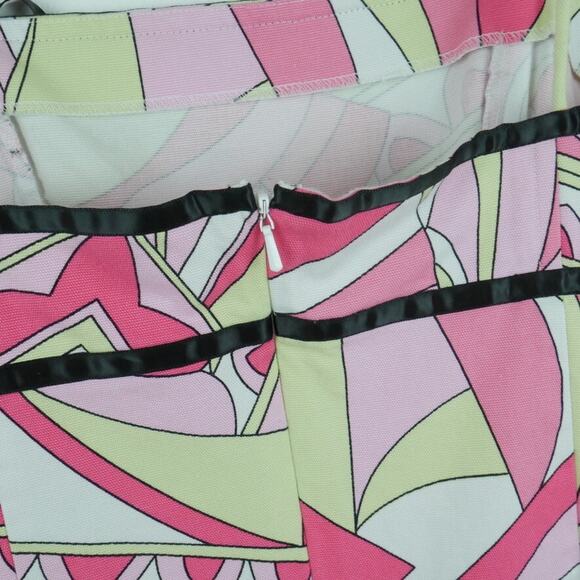 Vintage Size 6 Dress Y2K Mini Preppy Pink Retro Print Quirky Feminine Retro Glam - Picture 9 of 9